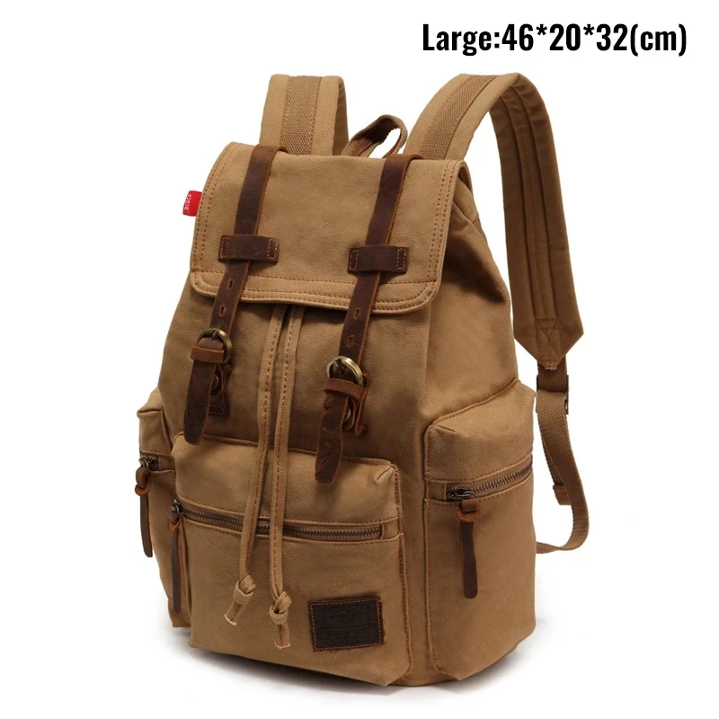 Discover the Stylish Canvas Retro Backpack - Your Ideal 14-Inch Laptop Companion with Vintage Flair and Ample 20-35L Capacity