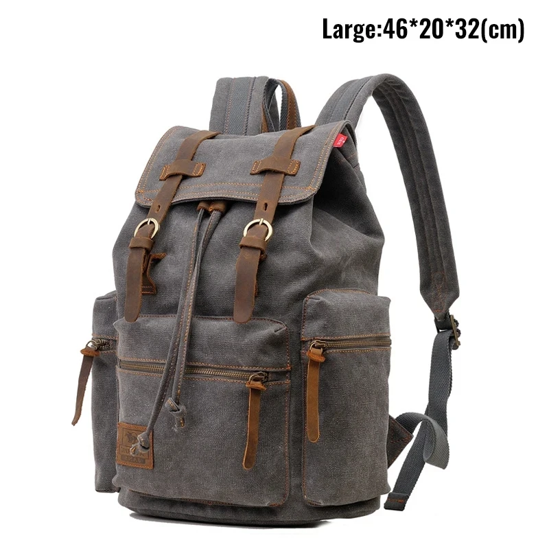 Discover the Stylish Canvas Retro Backpack - Your Ideal 14-Inch Laptop Companion with Vintage Flair and Ample 20-35L Capacity