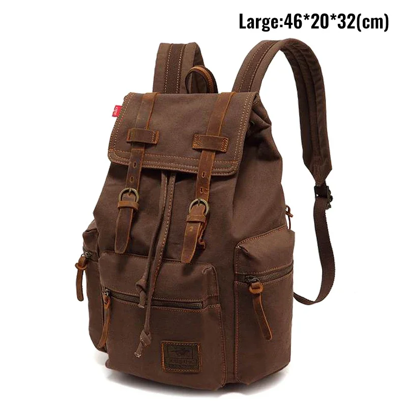 Discover the Stylish Canvas Retro Backpack - Your Ideal 14-Inch Laptop Companion with Vintage Flair and Ample 20-35L Capacity