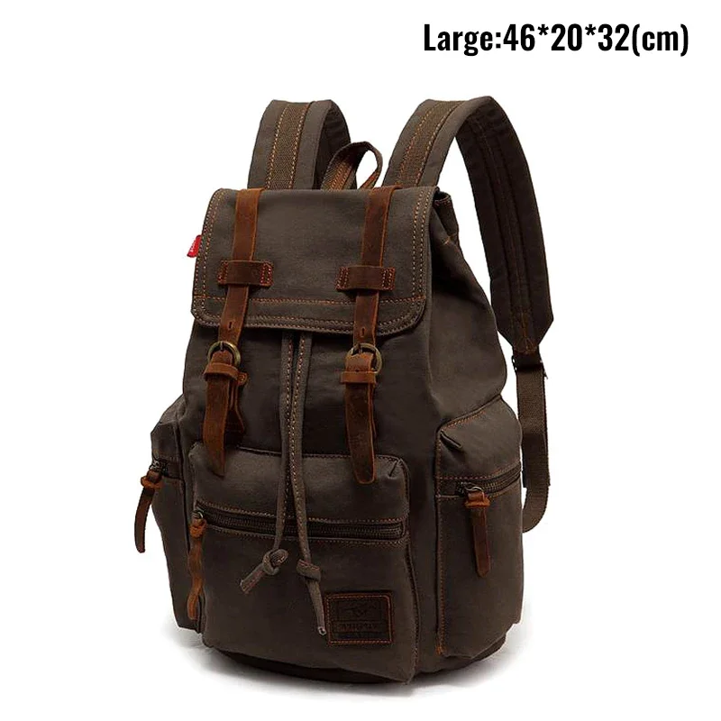 Discover the Stylish Canvas Retro Backpack - Your Ideal 14-Inch Laptop Companion with Vintage Flair and Ample 20-35L Capacity