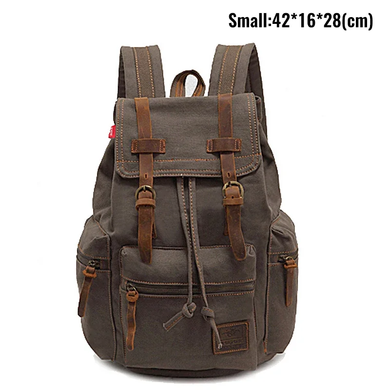 Discover the Stylish Canvas Retro Backpack - Your Ideal 14-Inch Laptop Companion with Vintage Flair and Ample 20-35L Capacity