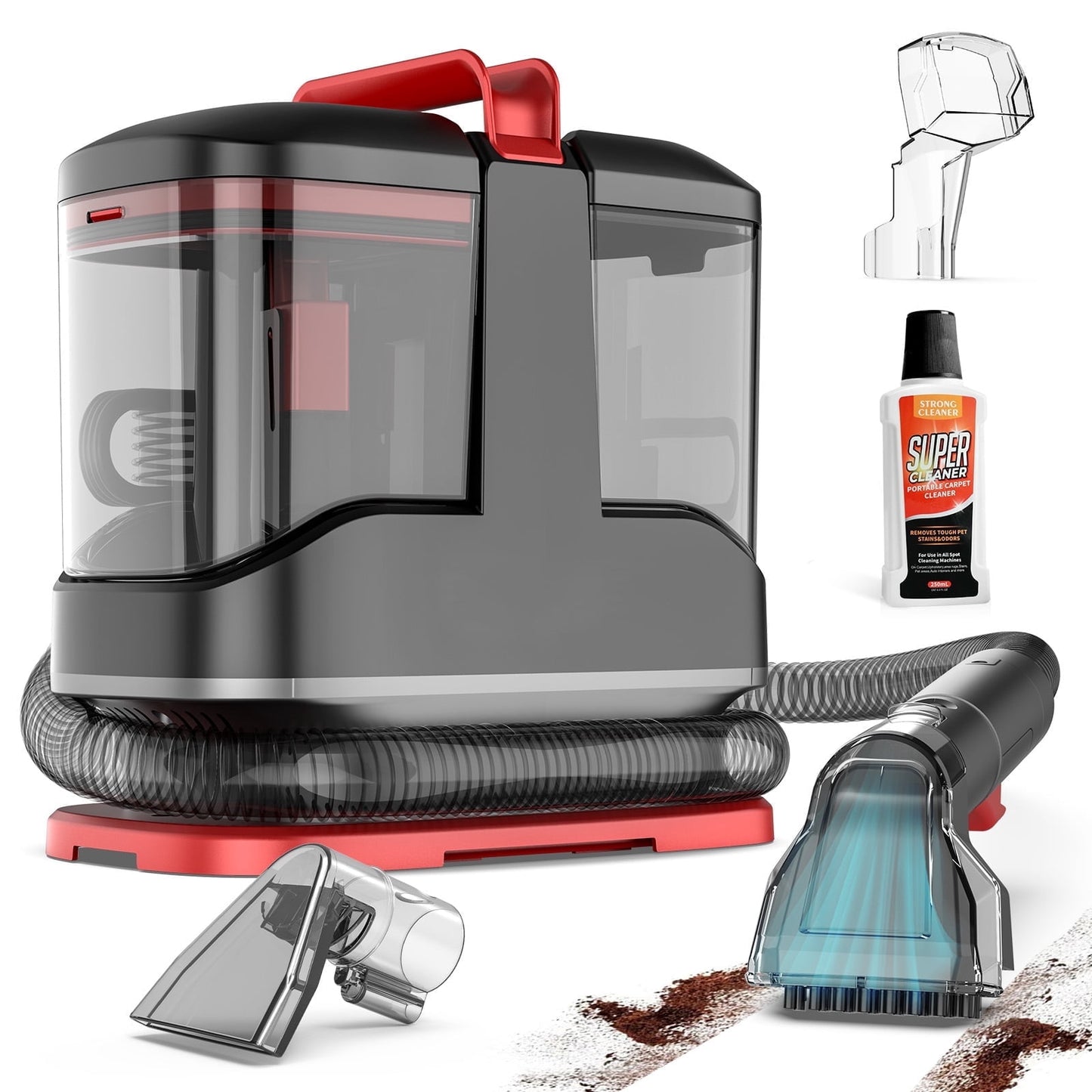 Powerful Portable Carpet Cleaner - Ultimate Upholstery Spot Vacuum for Pet Stains and More
