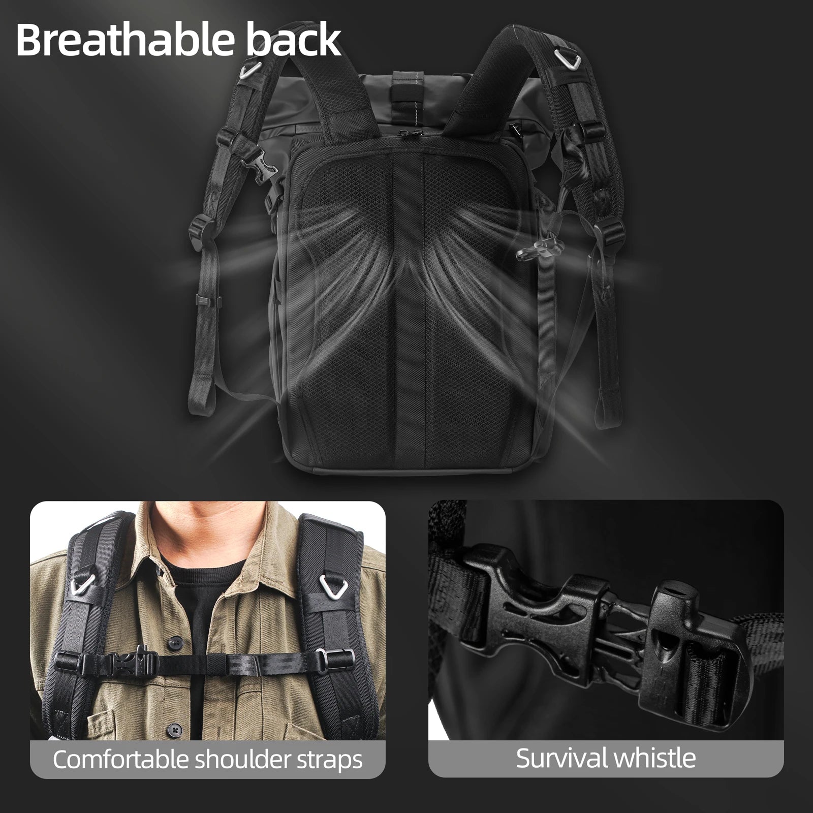 Ultimate Waterproof Hard Shell Photography Backpack for DJI Drones & DSLR Cameras - Perfect Travel Shoulder Handbag Storage Case