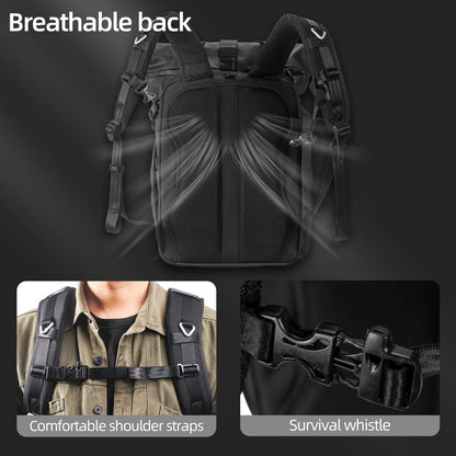 Ultimate Waterproof Hard Shell Photography Backpack for DJI Drones & DSLR Cameras - Perfect Travel Shoulder Handbag Storage Case