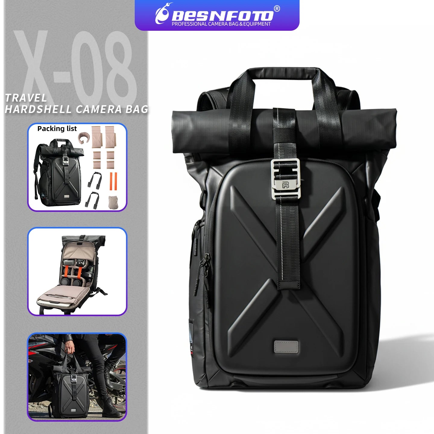 Ultimate Waterproof Hard Shell Photography Backpack for DJI Drones & DSLR Cameras - Perfect Travel Shoulder Handbag Storage Case