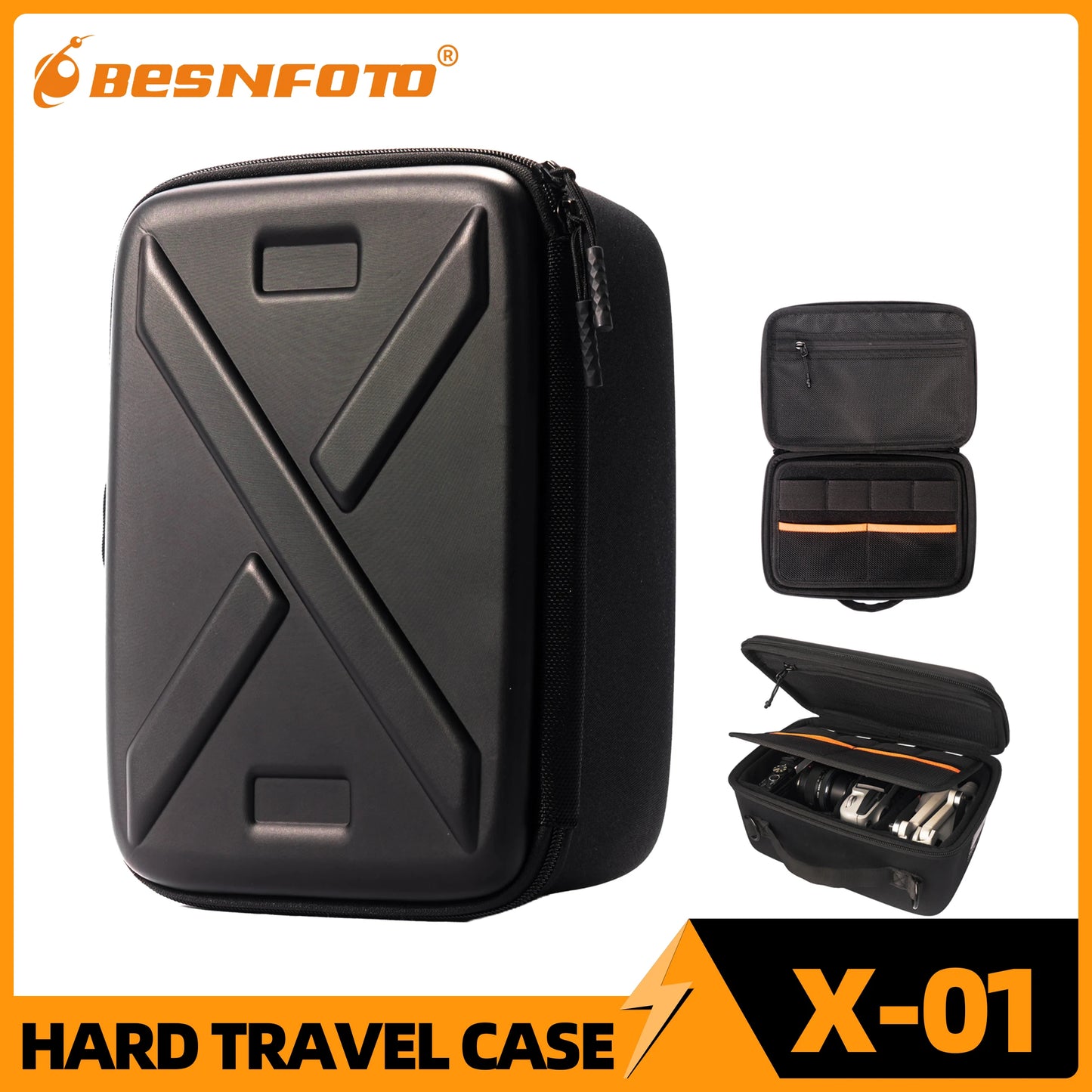 Ultimate Waterproof Hard Shell Photography Backpack for DJI Drones & DSLR Cameras - Perfect Travel Shoulder Handbag Storage Case