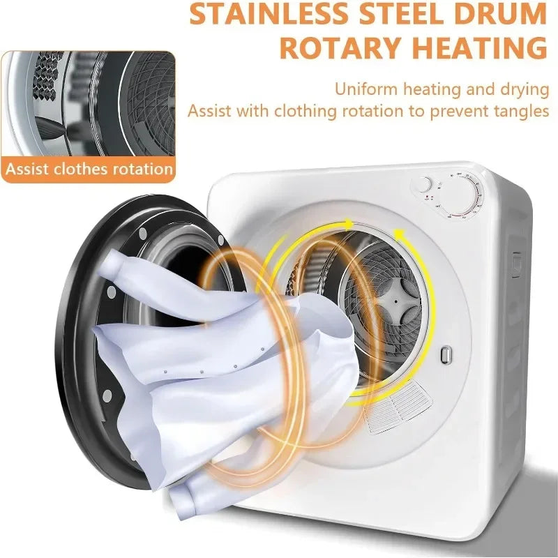 Effortless Laundry Days: 17 Lbs 1.8 Cu.Ft Portable Washer Dryer Combo - Your Ultimate Space-Saving Laundry Solution!