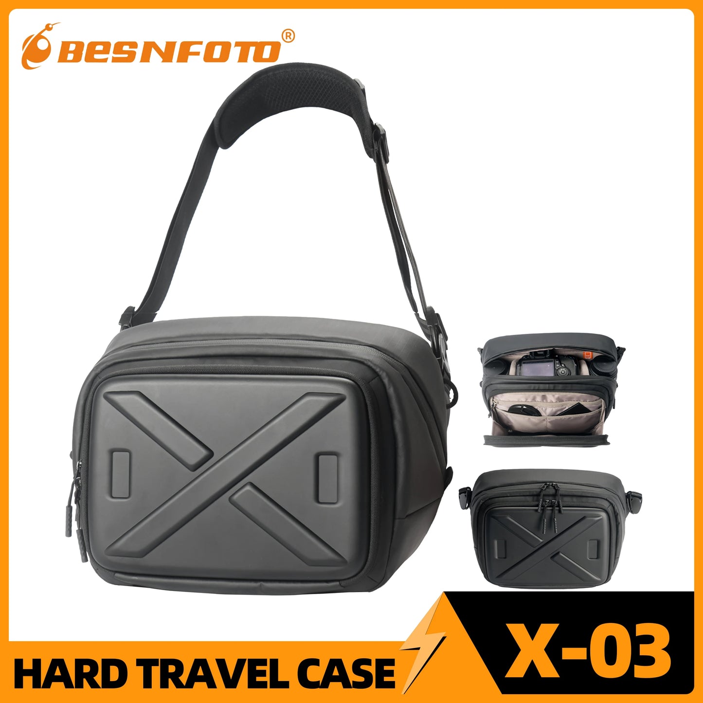 Ultimate Waterproof Hard Shell Photography Backpack for DJI Drones & DSLR Cameras - Perfect Travel Shoulder Handbag Storage Case