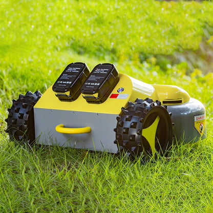 Experience Effortless Lawn Care with the A106-RC Self-Propelled Cordless Lawn Mower - Remote Control, All-Wheel Drive, and 60-Minute Runtime!