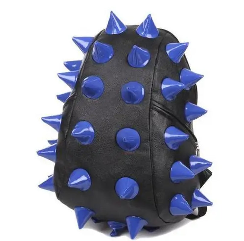 Stylish Unisex Rivet Backpack - High-Quality PU Leather School & Travel Bag with Ample Storage