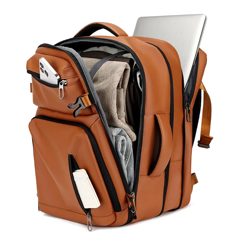 Versatile Expandable Waterproof Commuter Laptop Backpack - Perfect for Business and Travel, Fits 15.6 Inches Laptops with Large Capacity