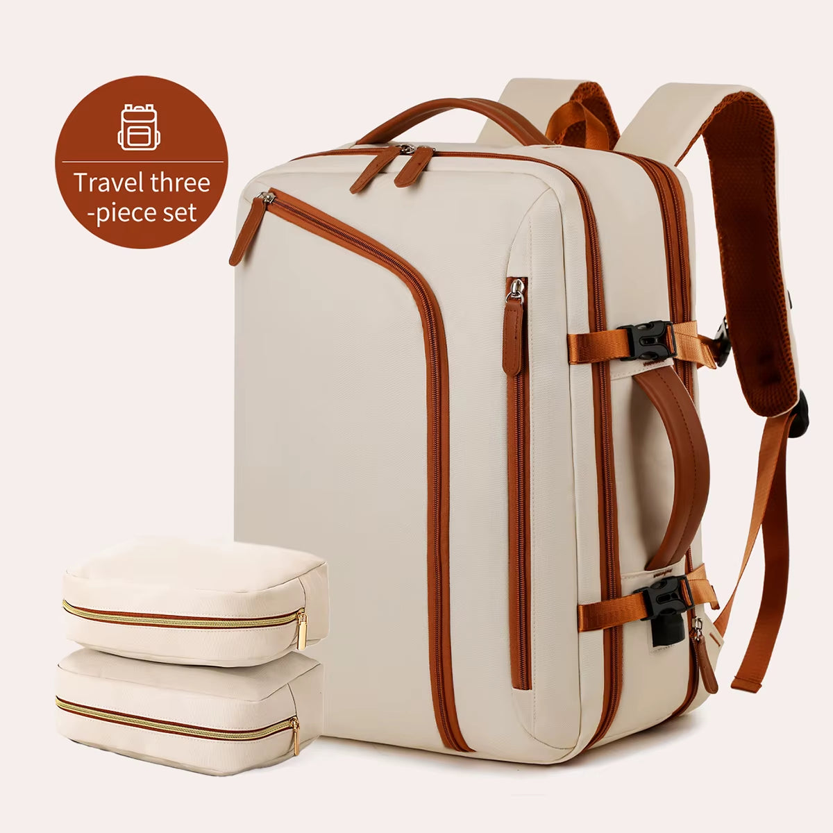 Versatile Unisex Backpack for Business, Travel, and School - Spacious 20-35L Lightweight Design