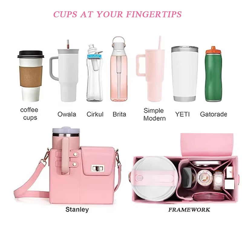 Stylish Outdoor Water Bottle Bag - Portable Crossbody Pouch for All Your Adventures