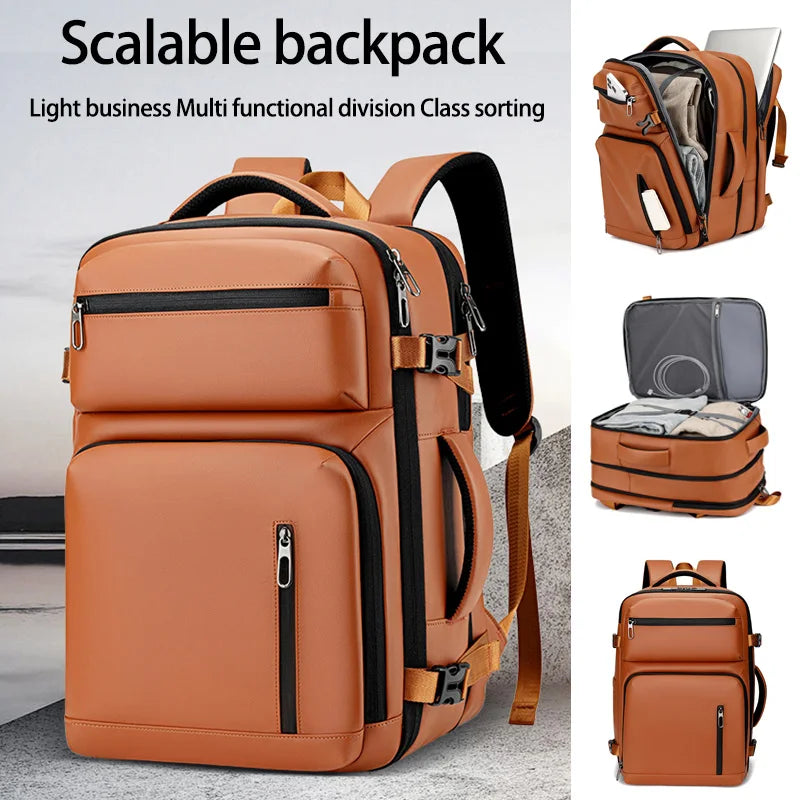 Versatile Expandable Waterproof Commuter Laptop Backpack - Perfect for Business and Travel, Fits 15.6 Inches Laptops with Large Capacity