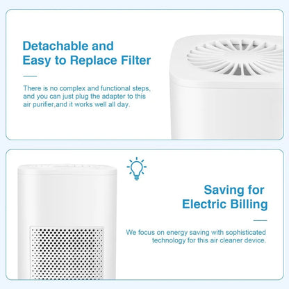 Transform Your Indoor Air Quality with the Ailkin Mini Portable Air Purifier - Perfect for Allergies, Asthma, and Smoke Odors in Any Room
