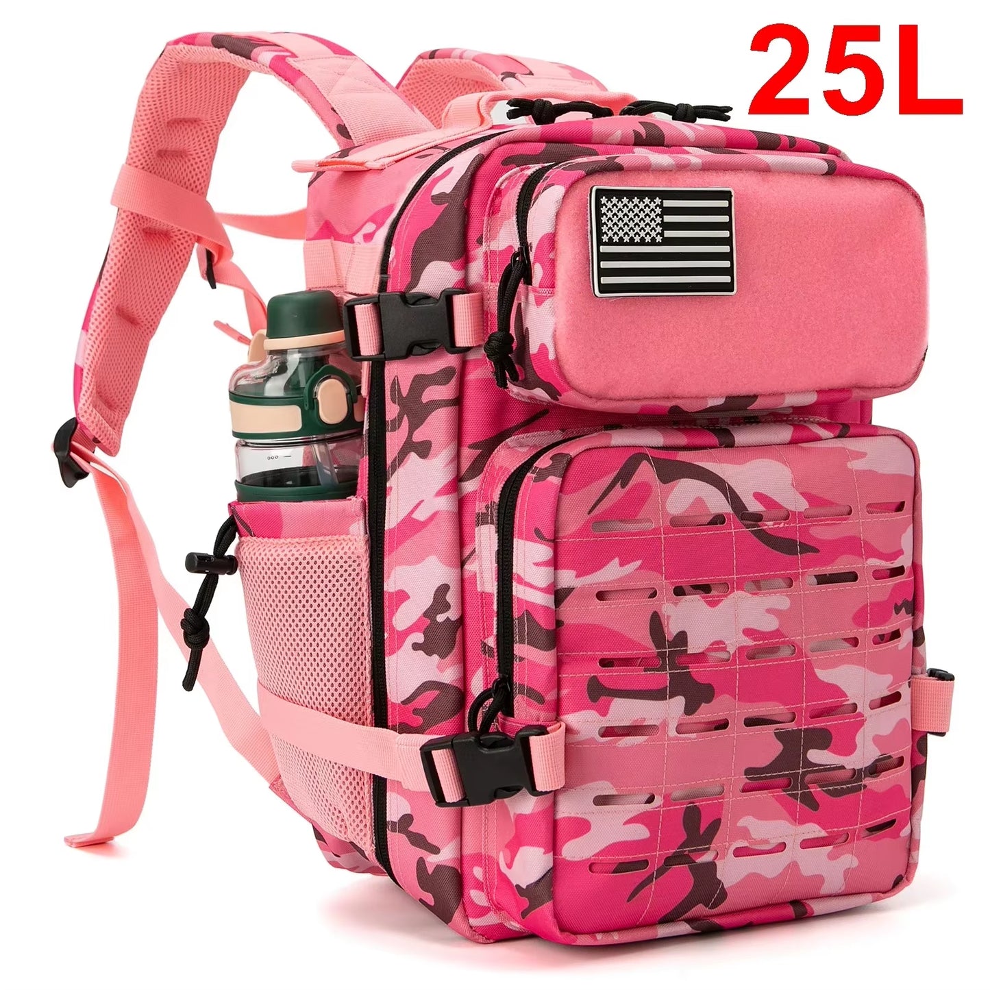 Versatile 25L/45L Tactical Backpacks for Men and Women - Perfect for Outdoor Adventures and School with Convenient Water Bottle Holder