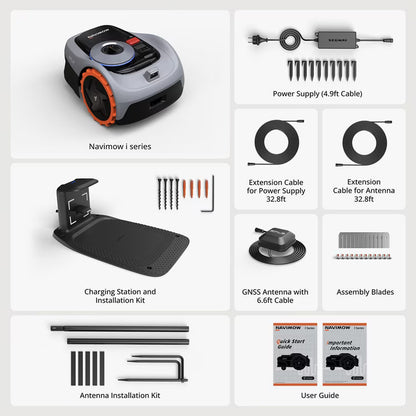 Experience Effortless Lawn Care with Segway Navimow I105 - Perfect for 500M² Areas with Vision-Fence and Long-Lasting 2.55AH Battery