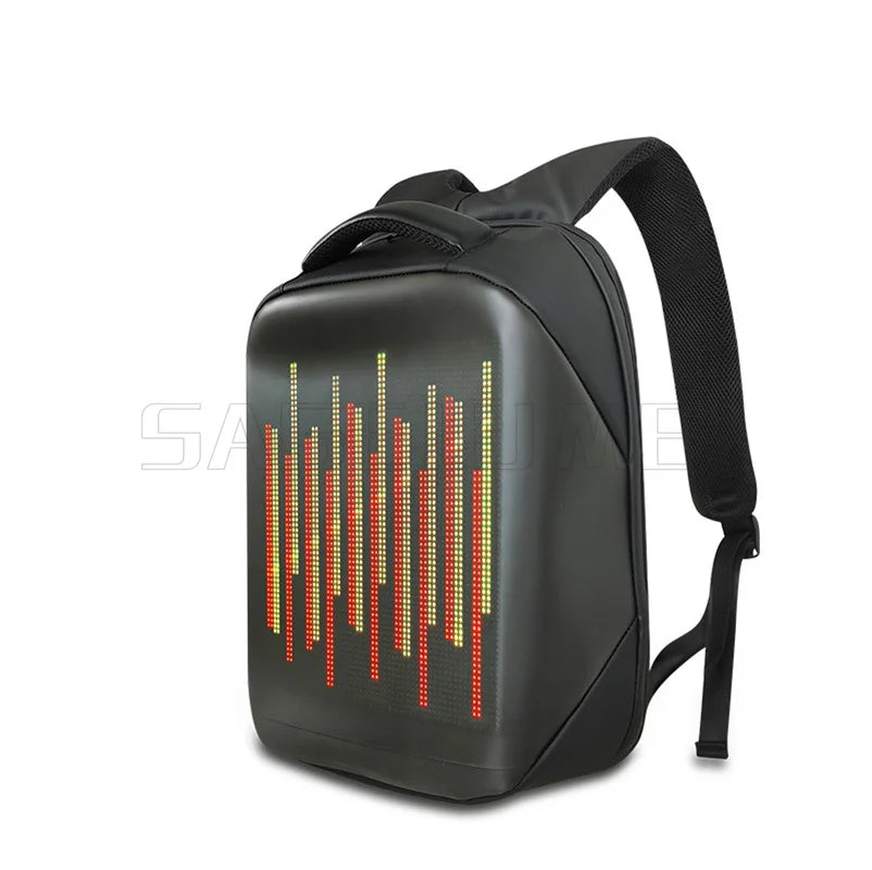Transform Your Ride with the Smart LED Pixel Backpack - Waterproof, Creative, and Programmable for Ultimate Style