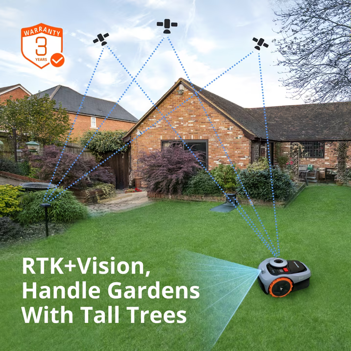 Experience Effortless Lawn Care with Segway Navimow I105 - Perfect for 500M² Areas with Vision-Fence and Long-Lasting 2.55AH Battery