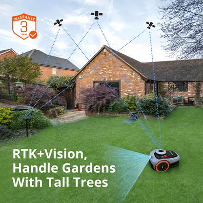 Experience Effortless Lawn Care with Segway Navimow I105 - Perfect for 500M² Areas with Vision-Fence and Long-Lasting 2.55AH Battery