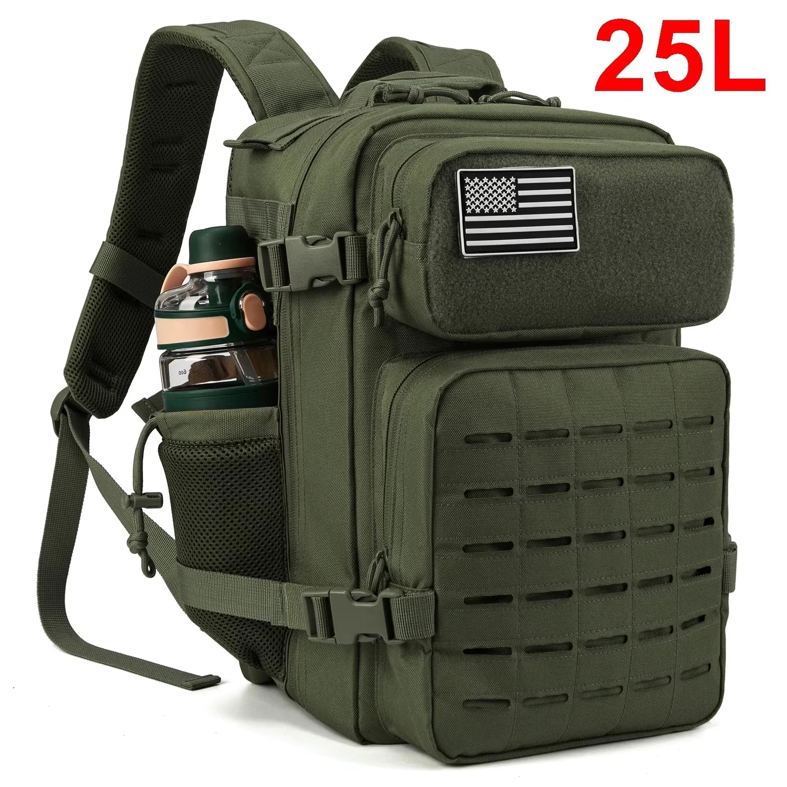 Versatile 25L/45L Tactical Backpacks for Men and Women - Perfect for Outdoor Adventures and School with Convenient Water Bottle Holder