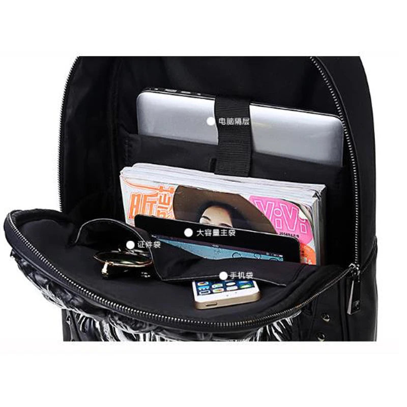 Stylish 3D Lion Print Backpack for Men and Women - Perfect for School, Travel, and Everyday Use!