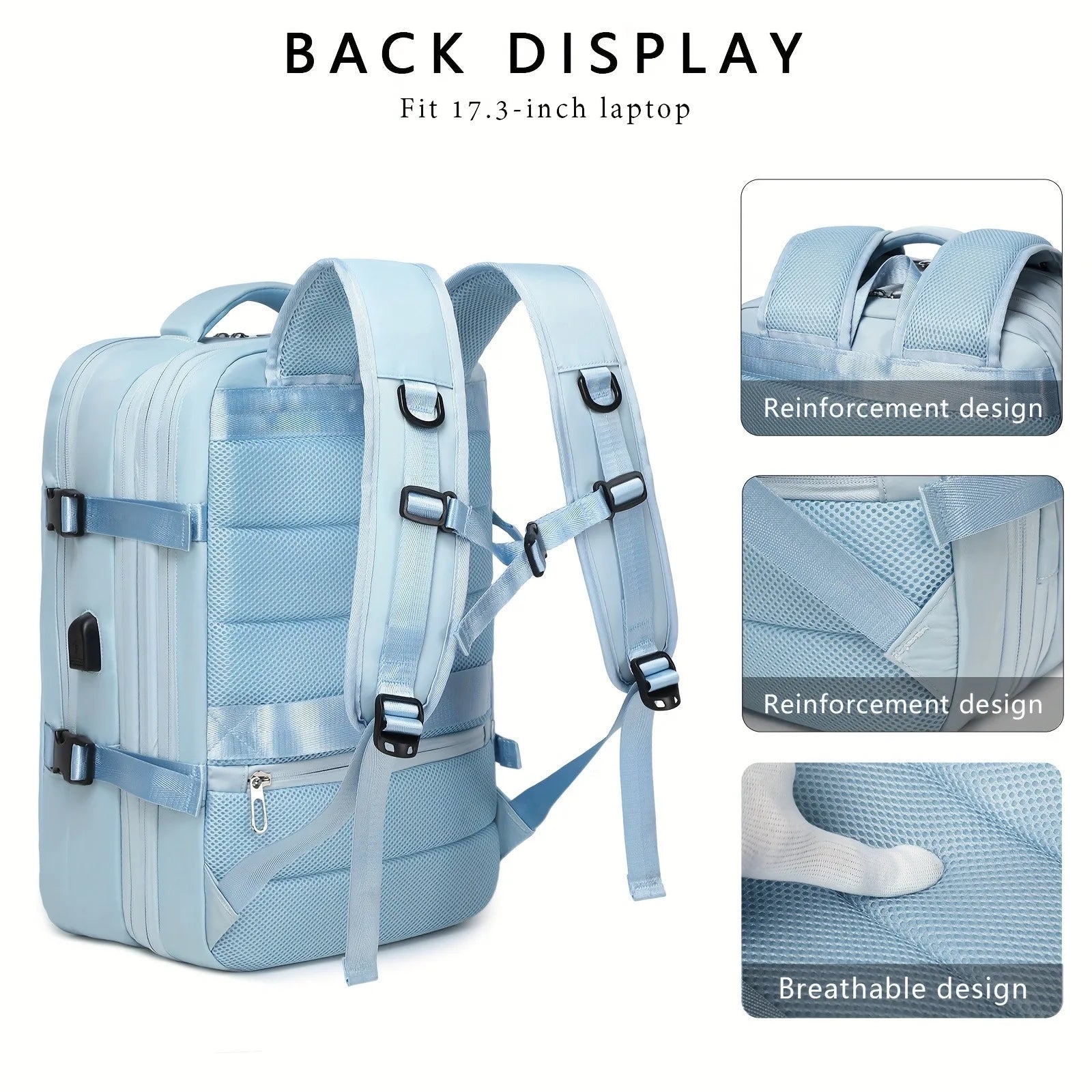 Discover the Ultimate Large Capacity Lightweight Backpack with Laptop Compartment - Perfect for 15.6-Inch Tablets and 15-Inch Laptops!