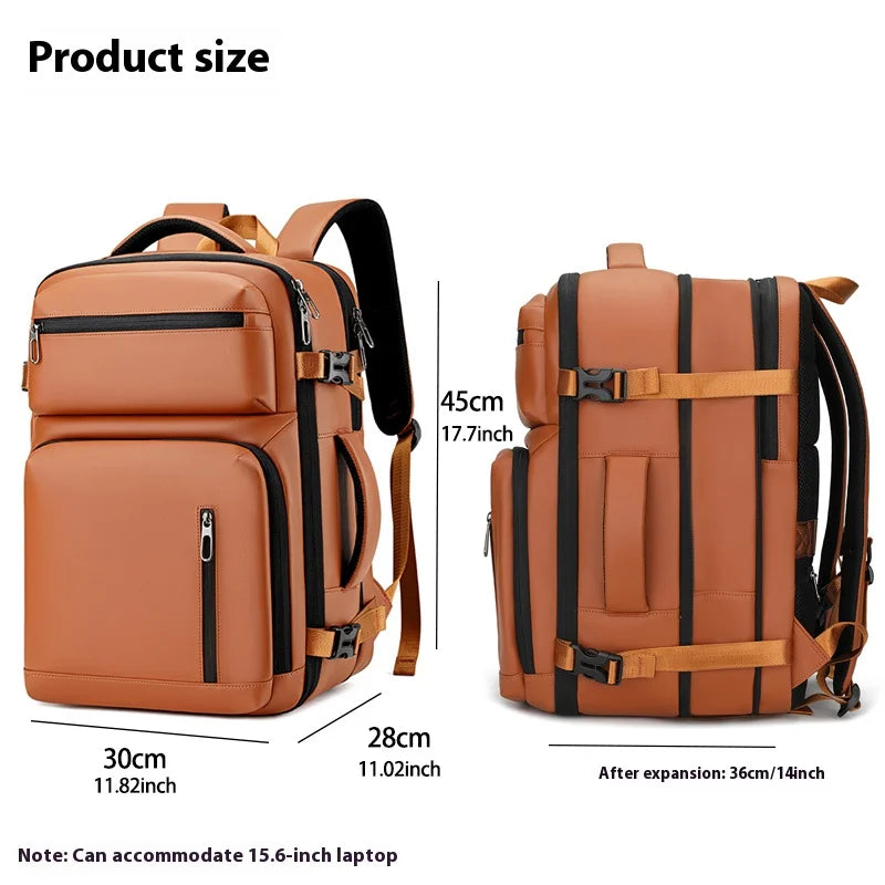 Versatile Expandable Waterproof Commuter Laptop Backpack - Perfect for Business and Travel, Fits 15.6 Inches Laptops with Large Capacity