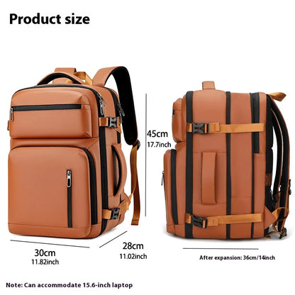 Versatile Expandable Waterproof Commuter Laptop Backpack - Perfect for Business and Travel, Fits 15.6 Inches Laptops with Large Capacity