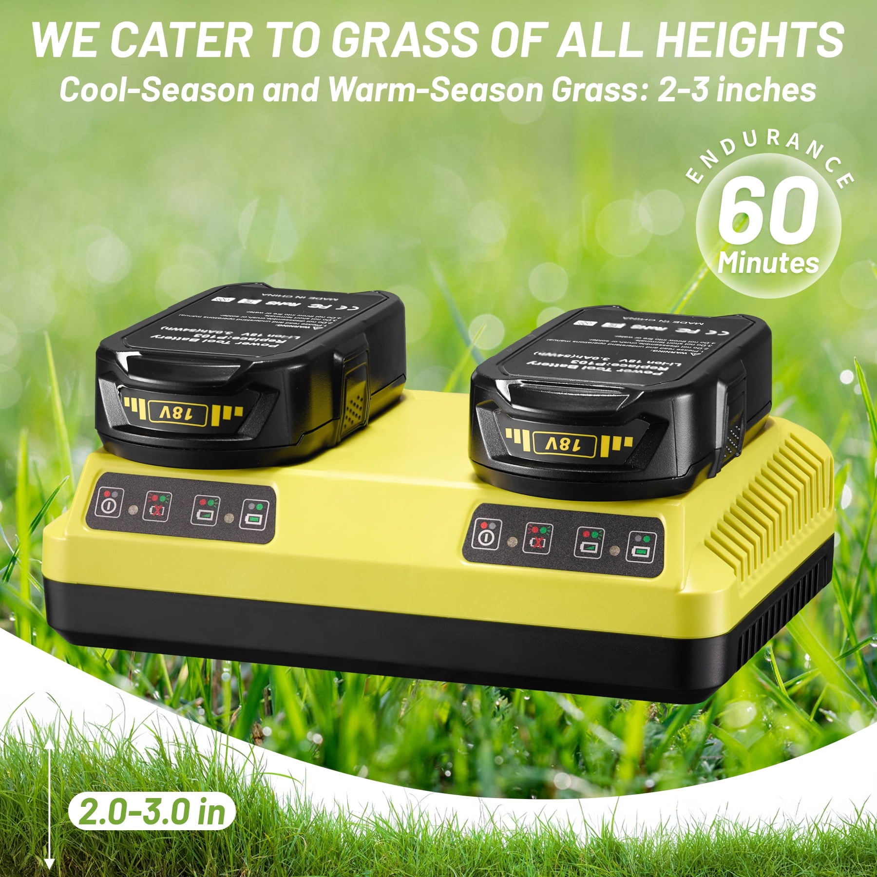Experience Effortless Lawn Care with the A106-RC Self-Propelled Cordless Lawn Mower - Remote Control, All-Wheel Drive, and 60-Minute Runtime!