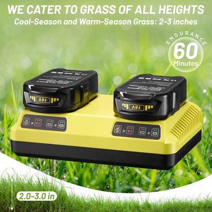 Experience Effortless Lawn Care with the A106-RC Self-Propelled Cordless Lawn Mower - Remote Control, All-Wheel Drive, and 60-Minute Runtime!
