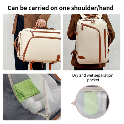 Versatile Unisex Backpack for Business, Travel, and School - Spacious 20-35L Lightweight Design