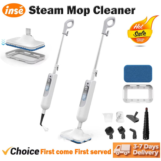 Revolutionize Your Cleaning with the Ultimate 6-in-1 Steam Mop - High-Temperature Detachable Cleaner for Hard Floors & Carpets