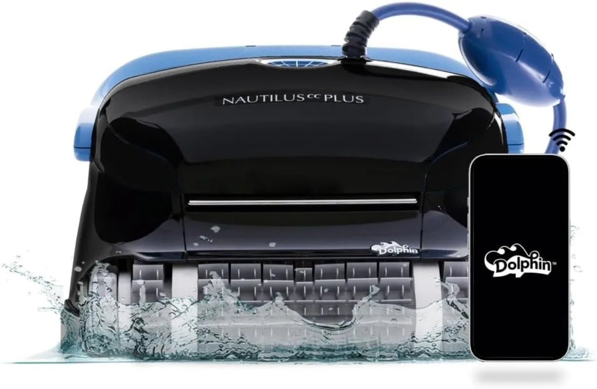 Dolphin Nautilus CC Plus Wi-Fi Robotic Pool Vacuum Cleaner - Effortless Cleaning with Wall Climbing Technology