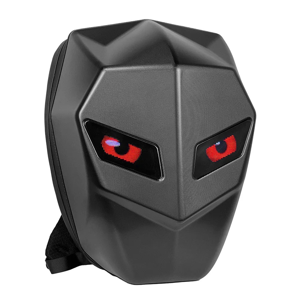 Revolutionary Motorcycle Duffel Bag: Bluetooth-Controlled LED Luminous Backpack for Full Helmet Riders