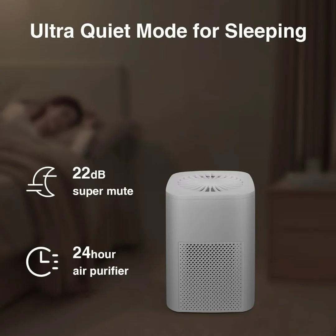 Transform Your Indoor Air Quality with the Ailkin Mini Portable Air Purifier - Perfect for Allergies, Asthma, and Smoke Odors in Any Room