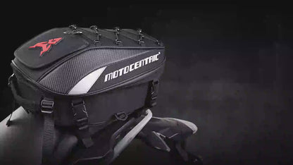 Durable Waterproof Motorcycle Tail Bag - 37L Large Capacity Rider Backpack for All Your Gear